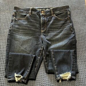 American Eagle Outfitters Women's Distressed Skinny Jeans